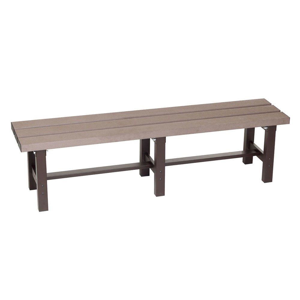 【送料無料】グリーンライフ アルミ人工木縁台 幅150cmサイズ EA-150J 【メーカー直送・代引不可・置配不可】