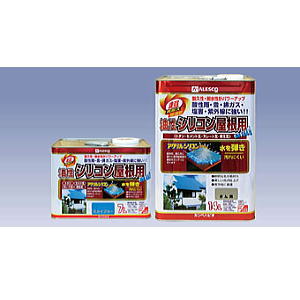 【送料無料】カンペハピオ 油性シリコン屋根用 14L ぎん黒