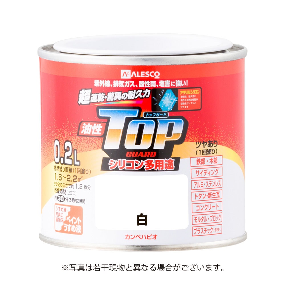 カンペハピオ 油性トップガード 0．2Ｌ 白