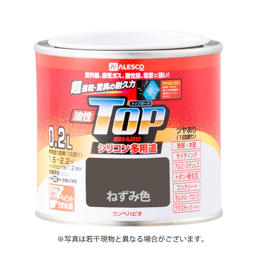 カンペハピオ 油性トップガード 0．2Ｌ ねずみ色