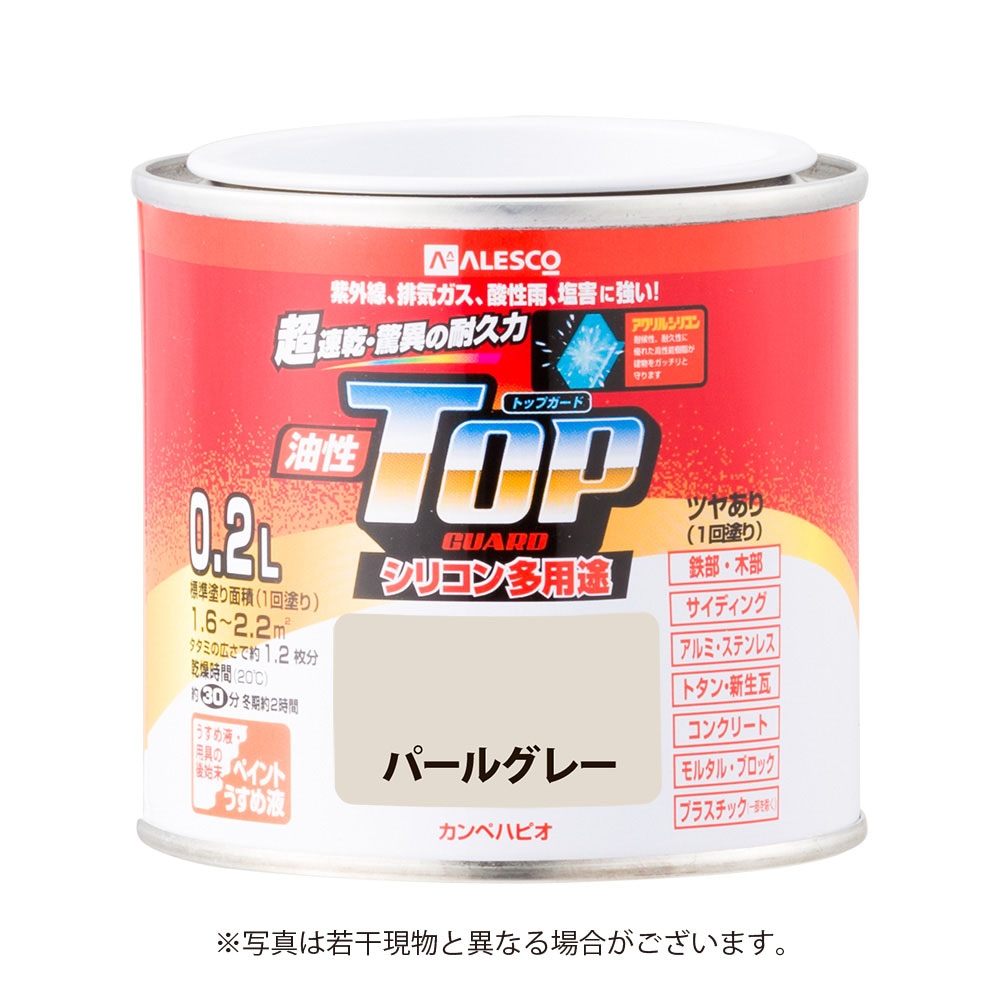 カンペハピオ　油性トップガード　0．2Ｌ　パールグレー