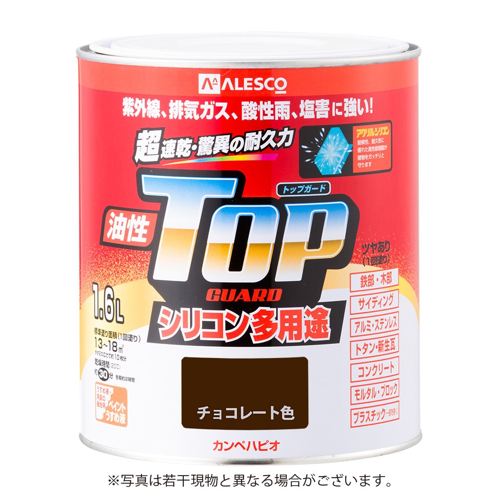 カンペハピオ 油性トップガード 1.6L チョコレート色