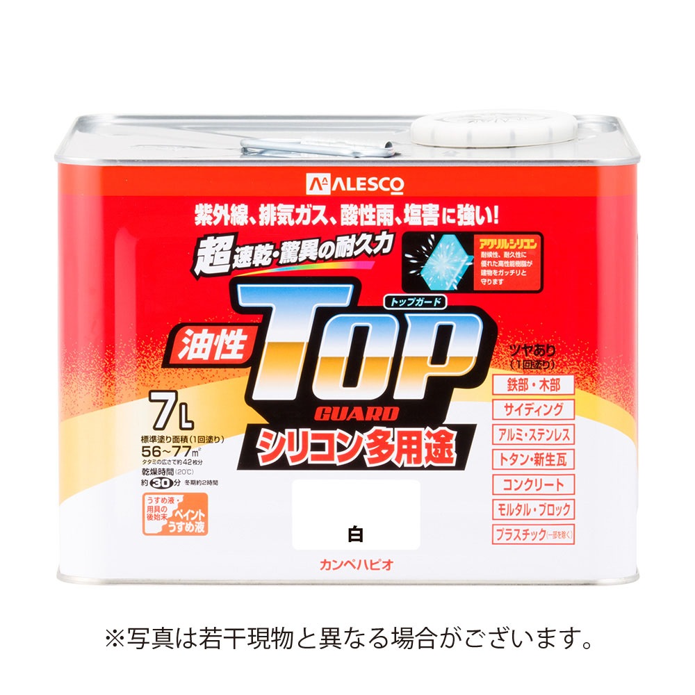 【送料無料】カンペハピオ 油性トップガード 7L 白