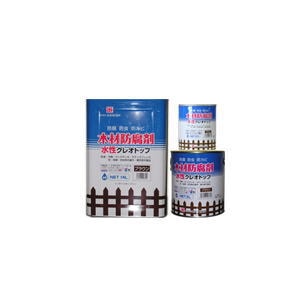 【送料無料】吉田製油所水性クレオトップ　ブラウン　14L