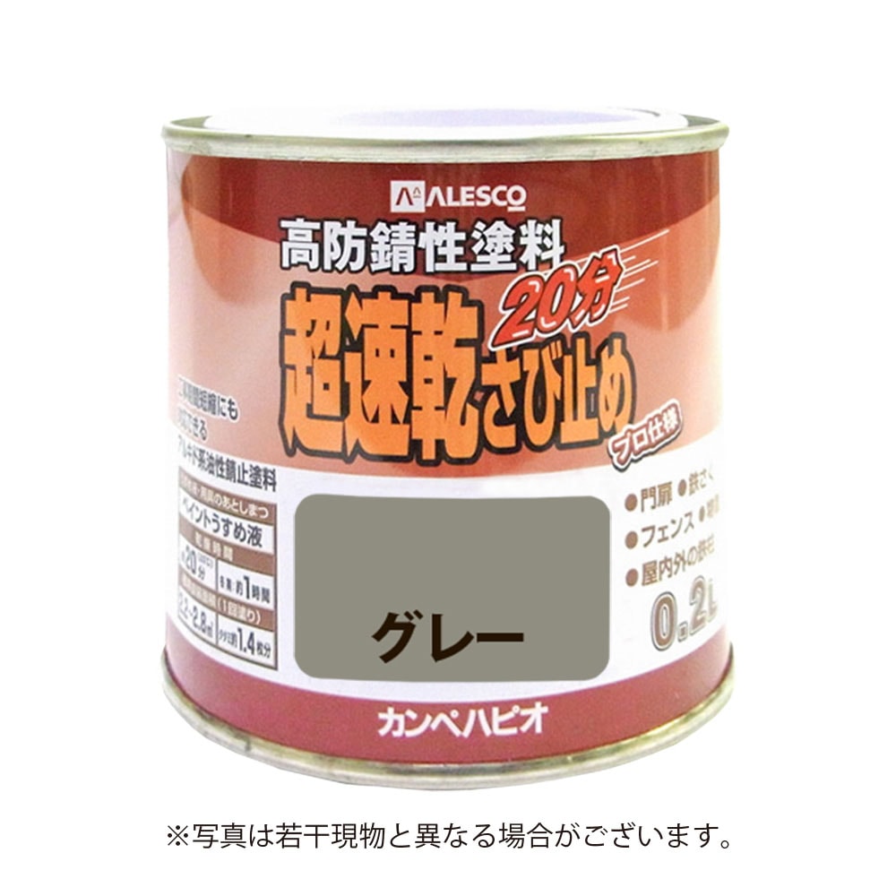 カンペハピオ 超速乾さび止め 0.2L  グレー