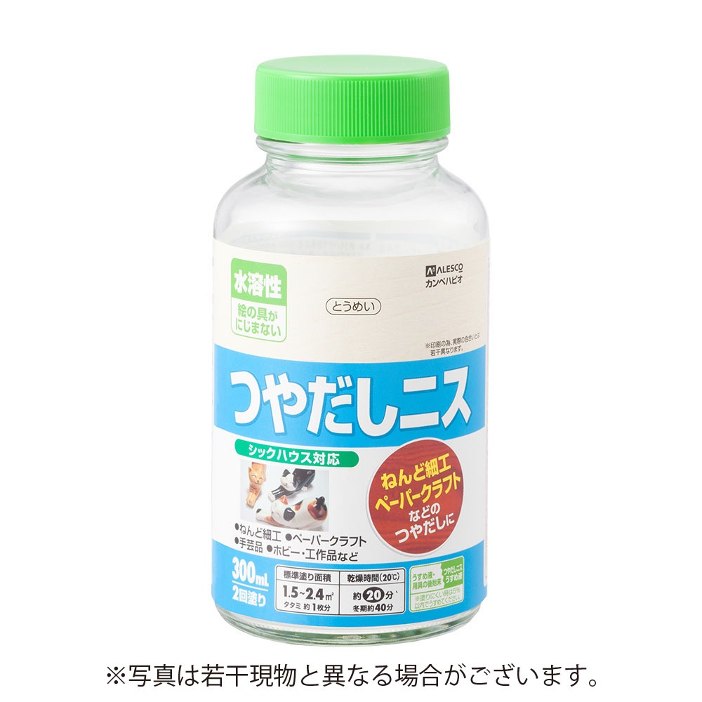 カンペハピオ 水溶性つやだしニスA 300ml とうめい