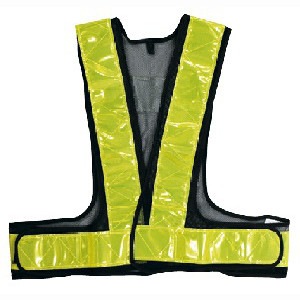 反射安全ベスト ネイビー×イエロー フリーサイズ 292502 アークランズ