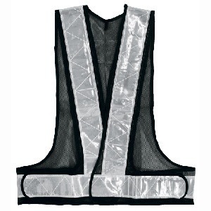 反射安全ベスト ネイビー×シルバー フリーサイズ 292506 アークランズ