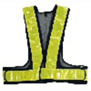 反射安全ベスト ショート丈 ネイビー×イエロー フリーサイズ 292509 アークランズ