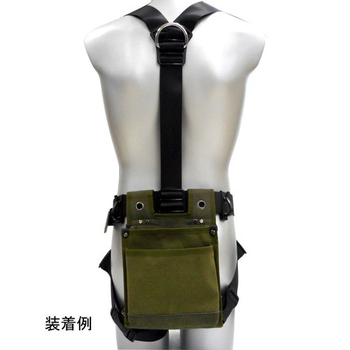 職人作 スリット式帆布腰袋 国防 SHB-110OD アークランズ | 工具