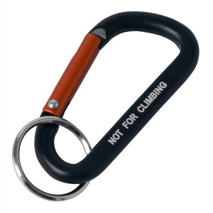 グレートツール アルミカラビナ 6×60mm ブラック X12604 アークランズ