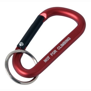 グレートツール アルミカラビナ 6×60mm レッド X12605 アークランズ