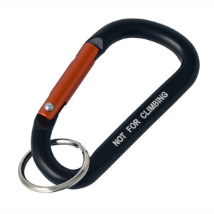 グレートツール アルミカラビナ 7×70mm ブラック X12608 アークランズ