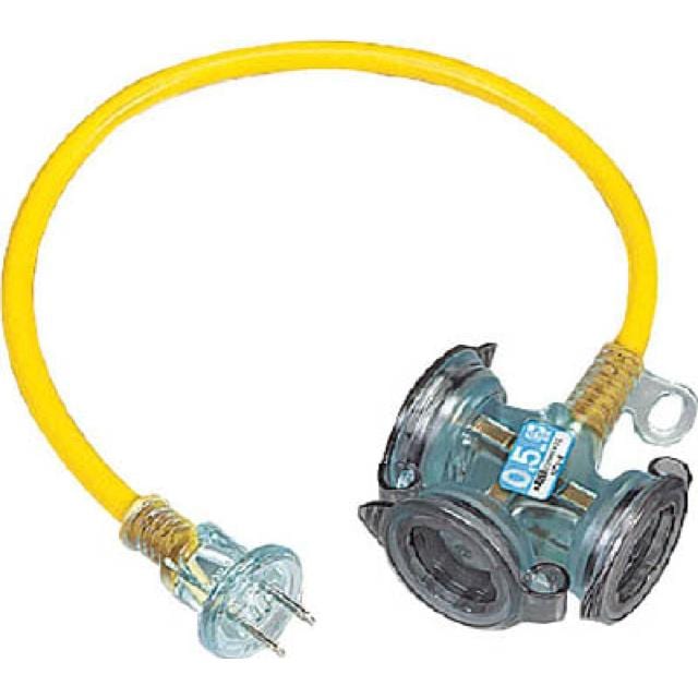 HATAYA ハタヤ 屋外用ショートタップ 0.5ｍ レモンイエロー FX-005-RY