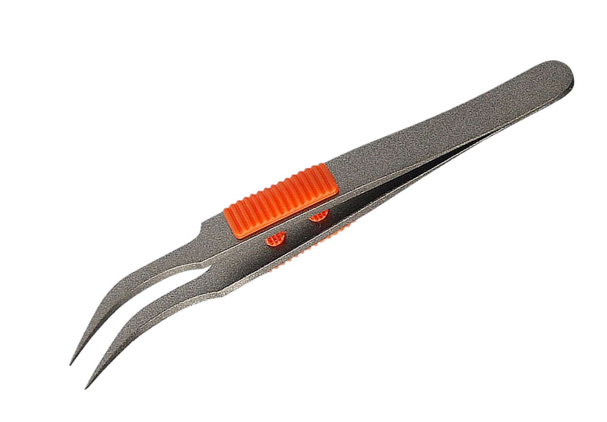 ANＥX アネックス ラバ-グリップ付ステンレスピンセット No.225 先細鷲型 115mm