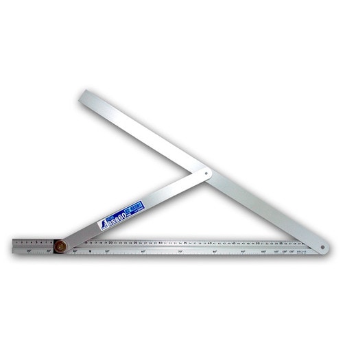 【送料無料】シンワ アルミ自由金 60cm 筋交・角度目盛付 62662