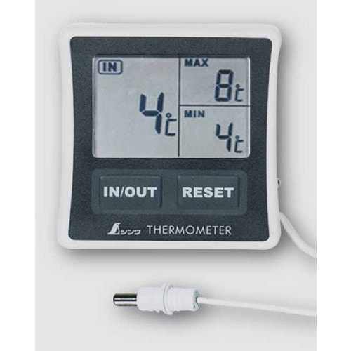 シンワ 冷蔵庫用デジタル温度計 A 最高・最低隔測式 73042 | 工具,測定