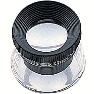 シンワ測定 ルーペ T-1 高倍率 スケール付 20mm 15倍 75570