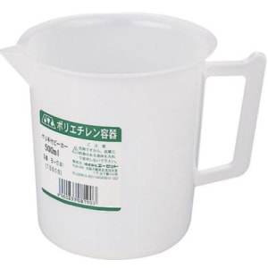 AZ エーゼット ポリエチレン容器 ポリ手付ビーカー 500ml B081 TB500