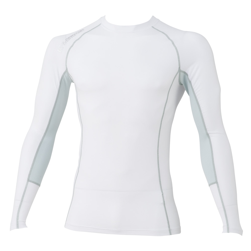 グラディエーター コンプレッションシャツ ハイブリッドパワーサポート Ｇ1108 ホワイト Ｍ