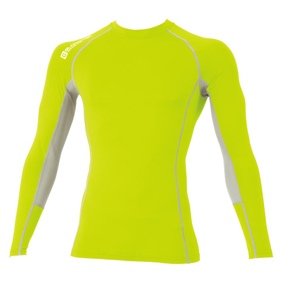 グラディエーター コンプレッションシャツ ハイブリッドパワーサポート Ｇ1108 イエロー ＬＬ