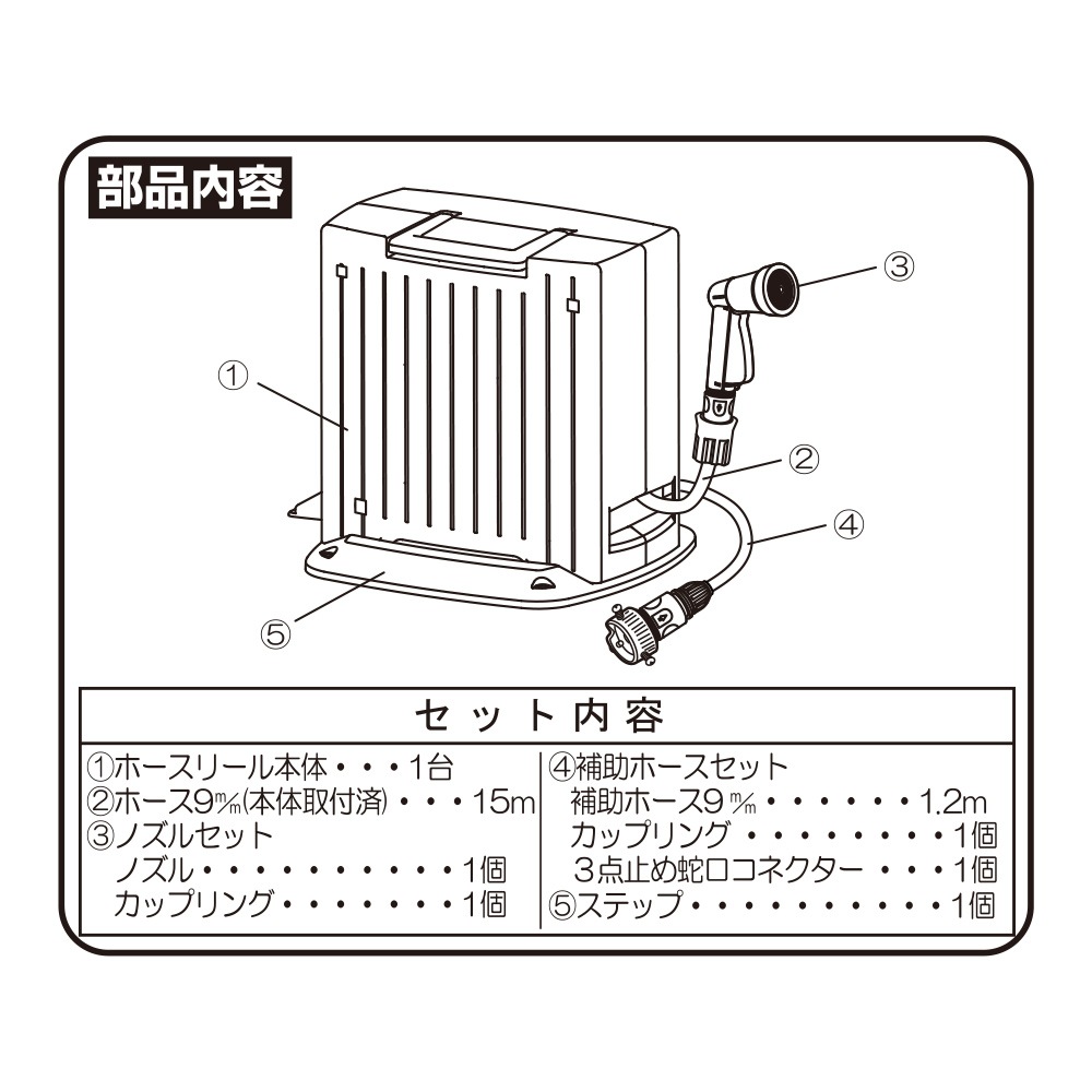 送料無料】グリーンライフ [Gオート] 15m 自動巻きホースリール PRGA