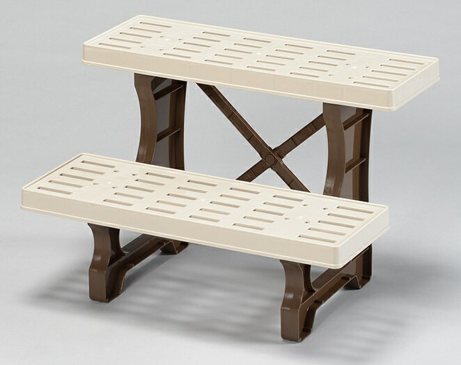 外山産業 フラワースタンド マロン 2段 幅450mm 奥行285mm