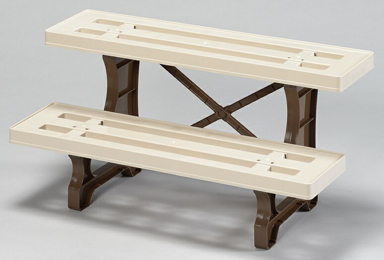 外山産業 フラワースタンド マロン 2段 幅600mm 奥行290mm