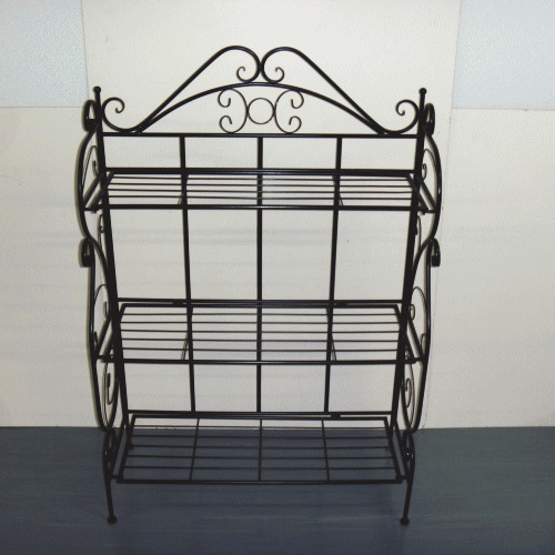 【送料無料】ガーデンラック 横型 ブラック GD-1901