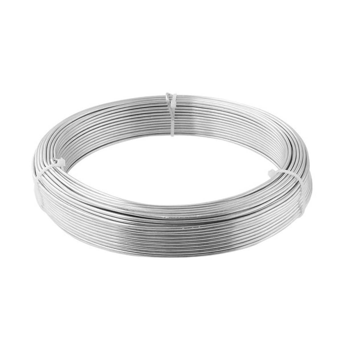 自然作 アルミ 針金 盆栽 白 400g 直径2.0mm アークランズ