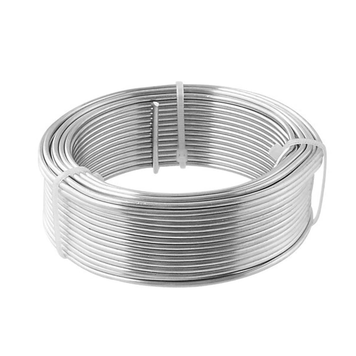 自然作 アルミ 盆栽 針金 白 150g 直径2.0mm アークランズ