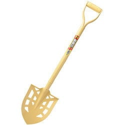 【送料無料】浅香工業 金象 パイプ柄 穴明ショベル 丸形