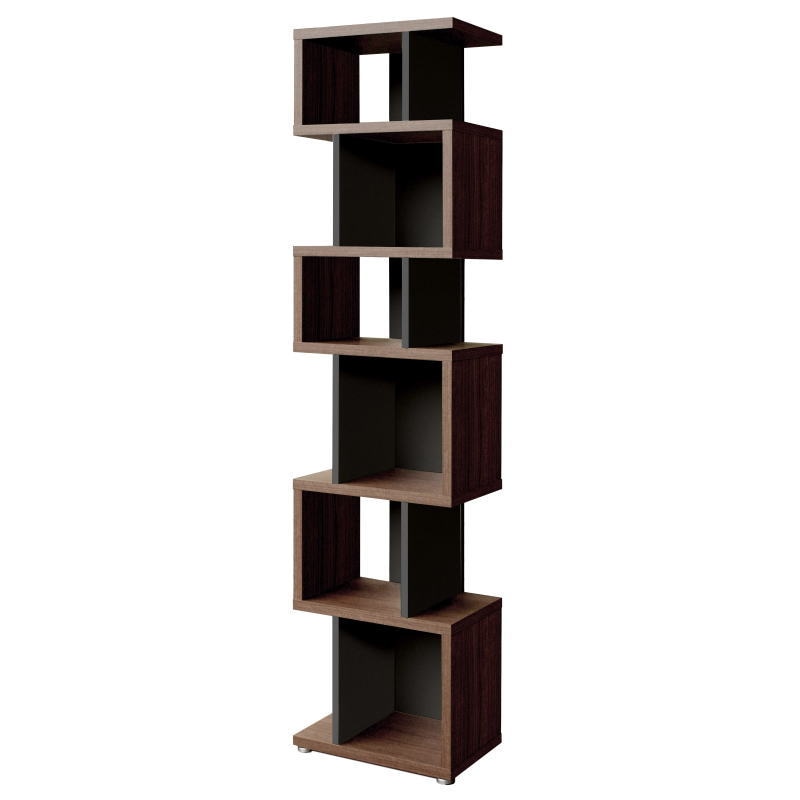 【送料無料】大洋 リエール デザインシェルフ W44×H177 LI 1845R DB&BK 【メーカー直送・代引不可・置配不可】