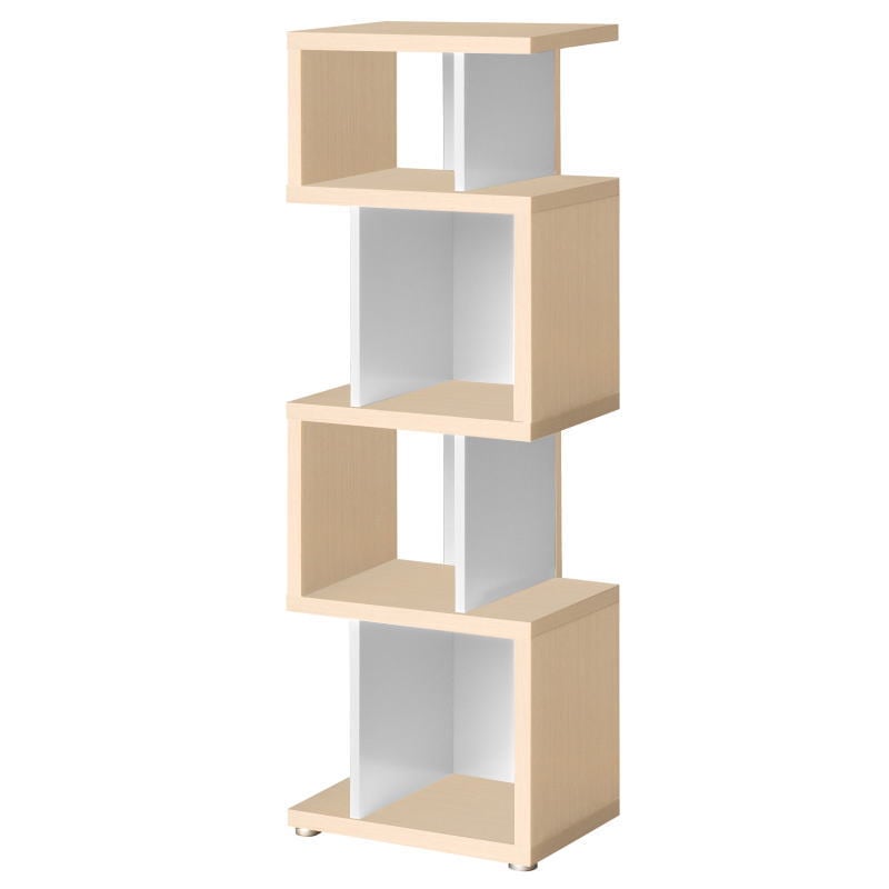 【送料無料】大洋 リエール デザインシェルフ W44×H124 LI 1245R LN&WH 【メーカー直送・代引不可・置配不可】