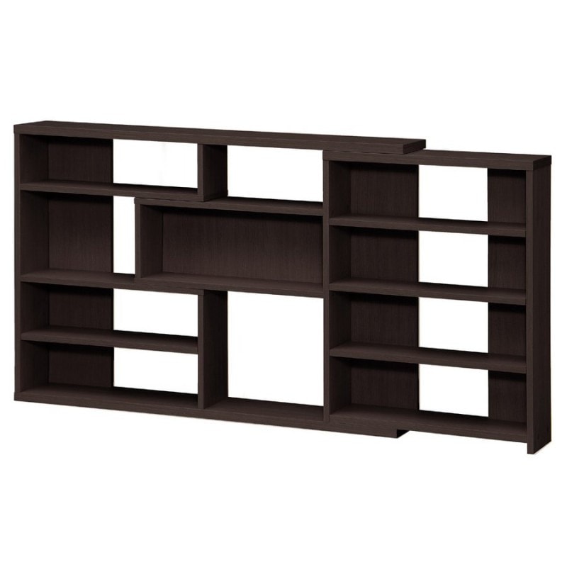 【送料無料】大洋 幅伸縮式 ECラック 奥行19.3cm ダークブラウン ECR-8012S DB 【メーカー直送・代引不可・置配不可】