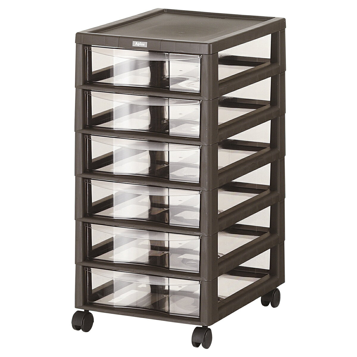 【送料無料】JEJ アプロス B4 深型 6段 ダークブラウン 1020242