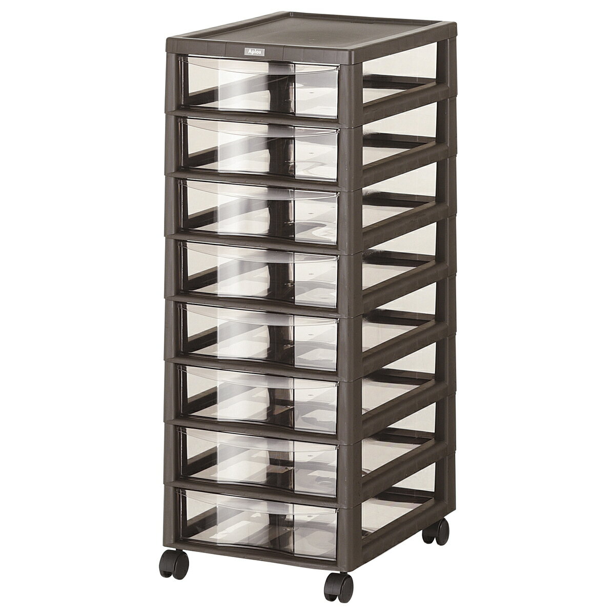 【送料無料】JEJ アプロス B4 深型 8段 ダークブラウン 1020244