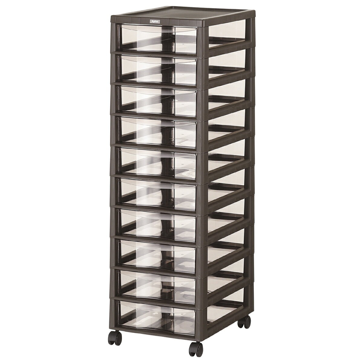 【送料無料】JEJ アプロス B4 深型 10段 ダークブラウン 1020245