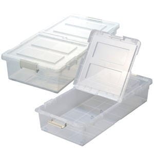 【送料無料】ジェイ・イー・ジェイ JEJ ベッド下収納ボックス 2個組 クリア 9504289 【メーカー直送・代引不可・置配不可】