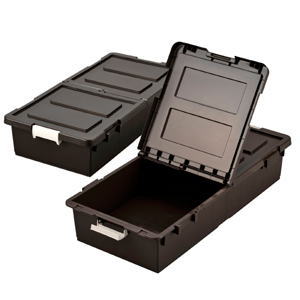 【送料無料】ジェイ・イー・ジェイ JEJ ベット下収納ボックス 2個組 ブラウン BR 9504290 【メーカー直送・代引不可・置配不可】