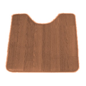 マルナカ　木目調サッと拭ける　トイレマット　55×60　チーク　TK