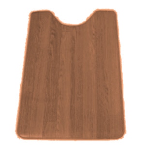 マルナカ　木目調サッと拭ける　トイレマット　90×60　チーク　TK