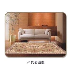 【送料無料】マルナカ　ゴブラン調マット　ボルドー　70×120　ベージュ　BE