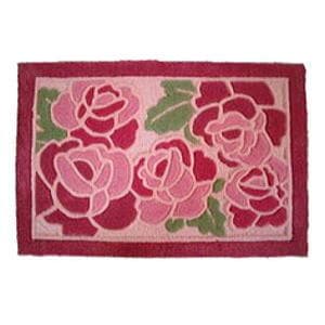 【送料無料】マルナカ 洗えるフックマット　ロワール 65×120 PK ピンク