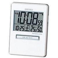 【送料無料】SEIKO セイコー 目覚し時計 SQ699W 白パール