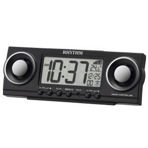 【送料無料】リズム時計 電波目覚し時計 フィットバトラージューク 8RZ177SR02