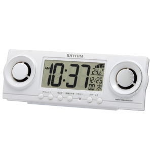 【送料無料】リズム時計 電波目覚し時計 フィットバトラージューク 8RZ177SR03