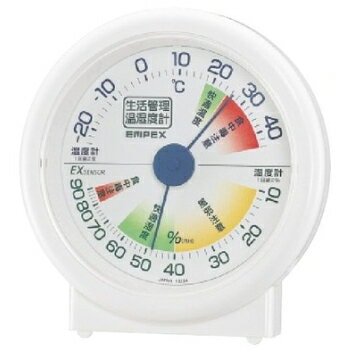 メーカー欠品中 次回6月上旬入荷予定です EMPEX エンペックス 生活管理温・湿度計 卓上用 TM-2401 ホワイト