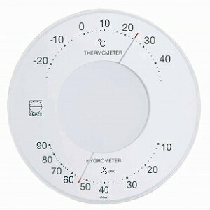 メーカー欠品中 次回3月上旬入荷予定です EMPEX エンペックスセレナ温・湿度計 ホワイト LV-4303