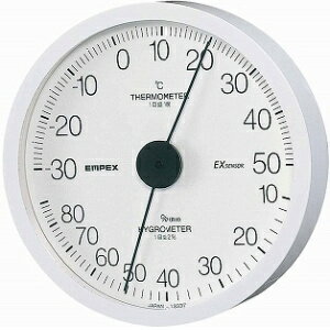 メーカー欠品中 次回3月上旬入荷予定です EMPEX エンペックス エクストラ 温湿度計 ホワイト TM-6201